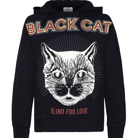 gucci hoodie black cat